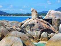 The famous Grandfather Rock