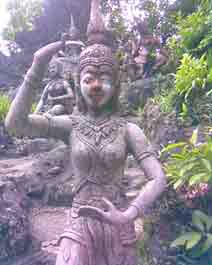 Buddha's Magical Garden on our Island safari  