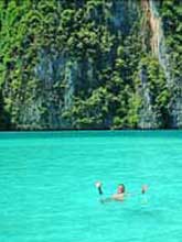 National Marine Park refreshing swimming