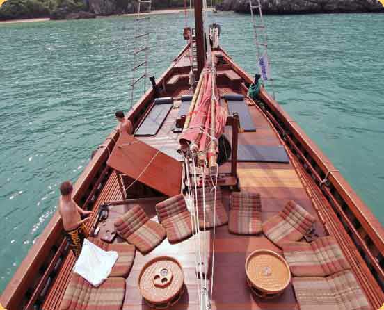 Junk Boat sun deck