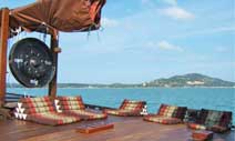 junk sun deck view of ko samui