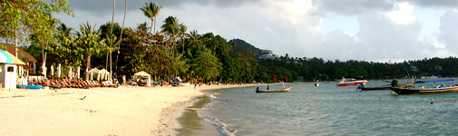 Beach in front of tour and information office